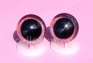 3D Pink  Glitter Eyes