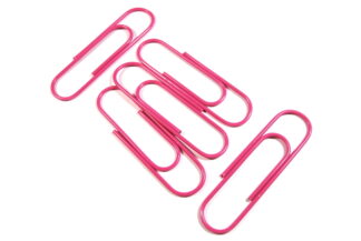 Pink Giant Paperclips