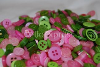 Tiny Pink & Green Buttons