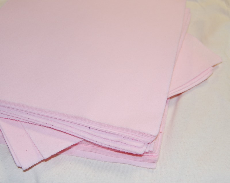 Light Pink 6" Square - Felt Sheets - Craft Felt Material
