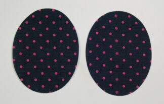 Pink Polka Dot Elbow Patches