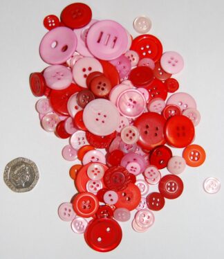 Red and White Buttons