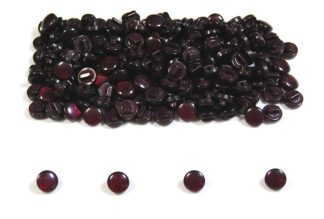 Plum Mushroom Buttons - 10mm