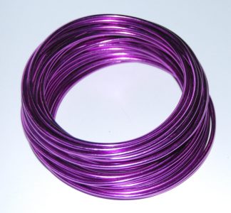 Pack of 1 - Purple 3mm x 10m Aluminium Wire