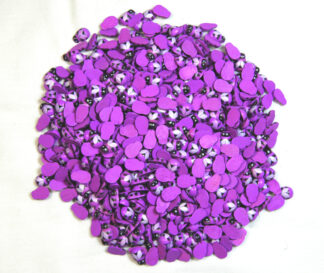 Pack of 100 - 9x12mm Purple No Adhesive Bees - For Scrapbooking/Card Making