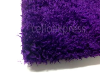 Curly Animal Fur Purple - High Quality Fake Fur - 15mm Pile