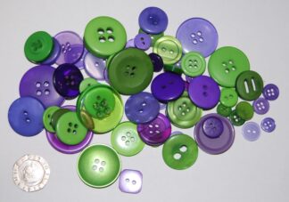 Purple and Green Buttons