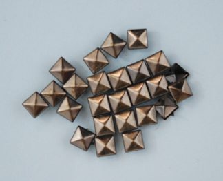 Pack of 25 - 10mm Gun Metal Pyramid Rivets