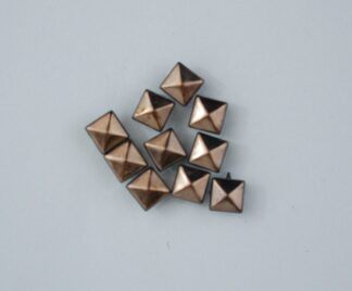 8mm Gun Metal Pyramid Rivets