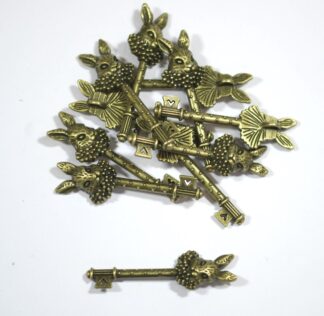 Antique Bronze Rabbit Keys