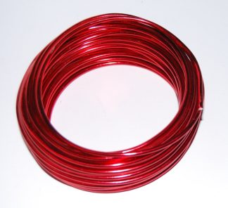 Pack of 1 - Red 3mm x 10m Aluminium Wire