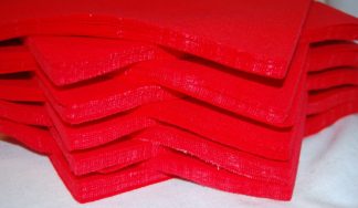 Red 9" Square - Felt Sheets - Craft Felt Material