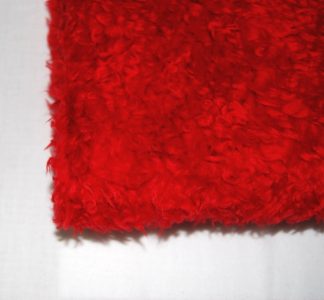 Curly Animal Fur Red - High Quality Fake Fur - 15mm Pile