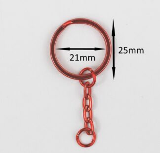 Red Loops With Keychains