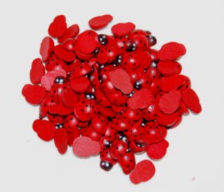 8x11mm Red Ladybirds