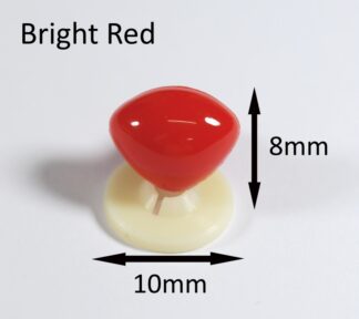 10mm x 8mm Bright Red Triangle