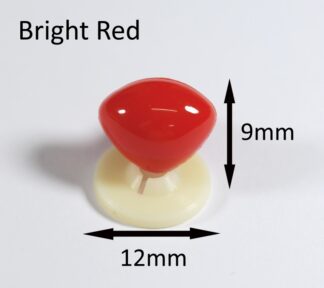12mm X 9mm Bright Red Triangle