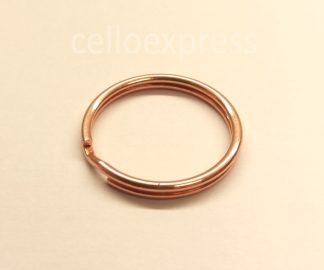 Pack of 10 - ROSE GOLD - 15mm Round - Double Loop Split Ring for Keyrings