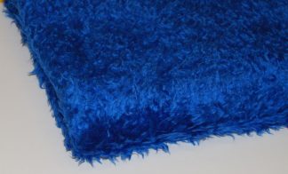 Curly Animal Fur Royal Blue - High Quality Fake Fur - 15mm Pile