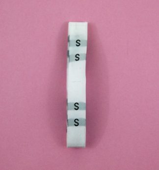 White Size 'S' Clothes Labels
