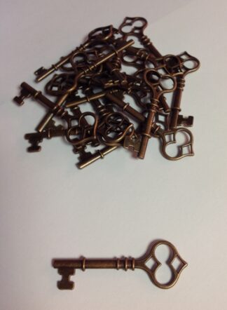 Red Copper Santa Keys