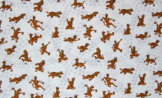 1/2m -50cm x 140cm - Scooby Doo - Official Fabric - Various Designs
