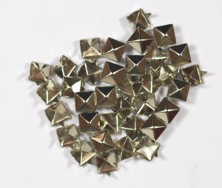 Pack of 100 - 6mm Silver Pyramid Rivets