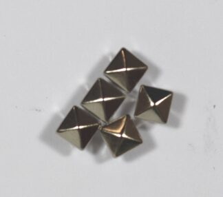 Pack of 5 - 8mm Silver Pyramid Rivets