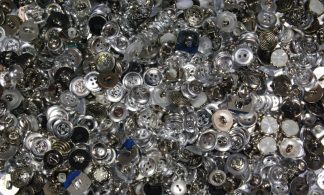 SMALL Shiny Silver Buttons - Mixed Size & Weights