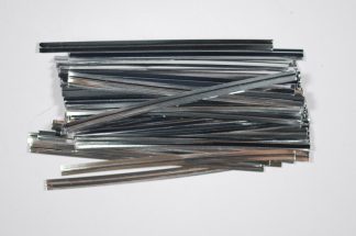 3"/8cm Silver Twist Ties