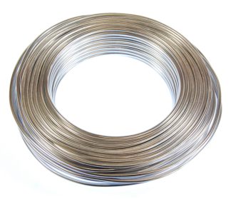 Pack of 1 - Silver 3mm x 25m Aluminium Wire