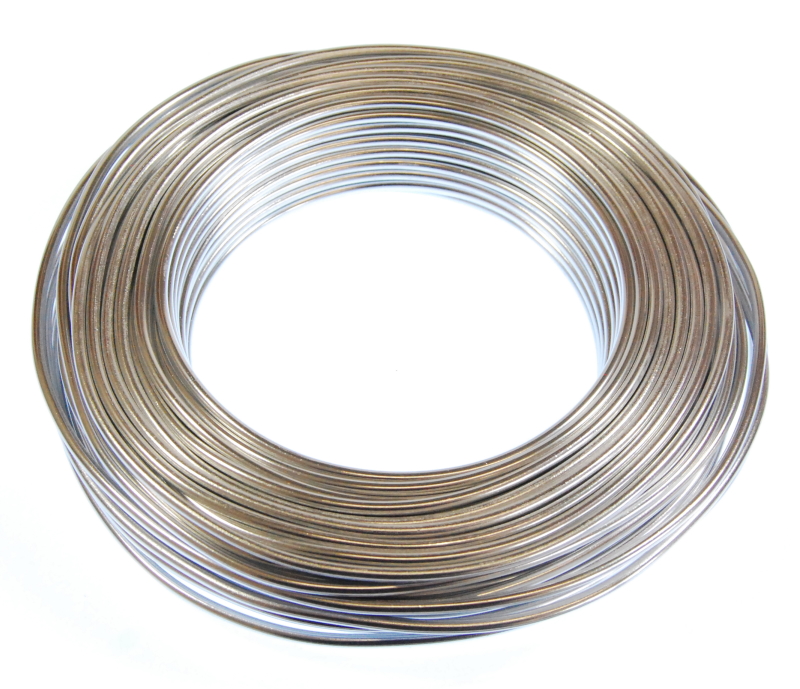 Pack of 1 - Silver 3mm x 50m Aluminium Wire