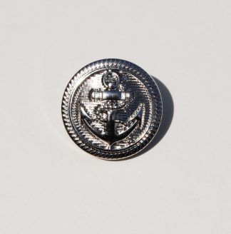 Pack of 10 - 13mm Silver Anchor Acrylic Blazer Buttons