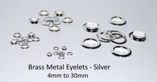10mm Silver Brass Eyelets With Washers