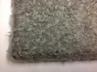 Curly Animal Fur Silver Fox / Grey - High Quality Fake Fur - 15mm Pile