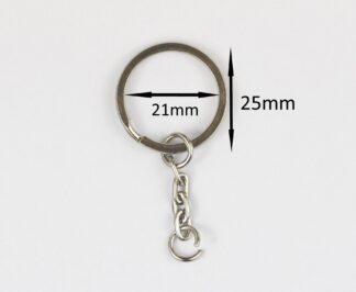 Silver Loops with Keychains