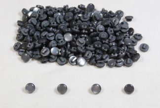 Silver Mushroom Buttons - 10mm