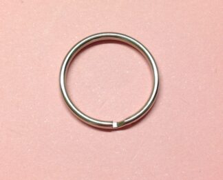 Silver Double Loop Keyrings