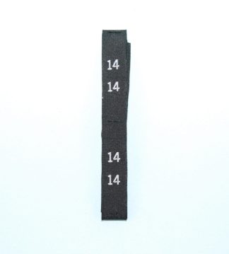 Black Size 14 Clothing Size Labels