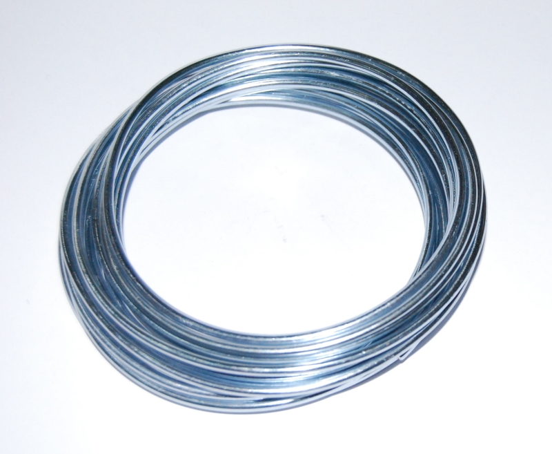 Pack of 1 - Sky Blue 3mm x 5m Aluminium Wire