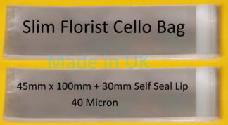 Slim Florist Cello - 45 X 100mm