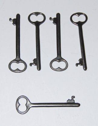 Gun Metal (Small) Santa Keys - Metal Charms