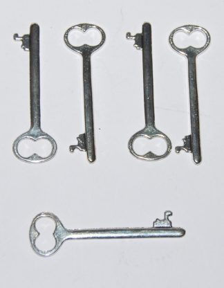 Silver (Small) Santa Keys - Metal Charms