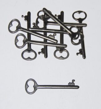 Gun Metal Small Santa Keys