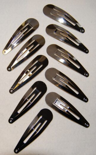 30mm Snap Hair Clips - No Holes