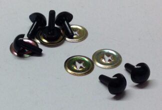 13.5mm Solid Black MBack Eyes