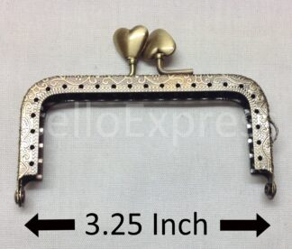 Pack of 1 - Straight Type 7 Purse Clasp - 3.25" - Antique Brass