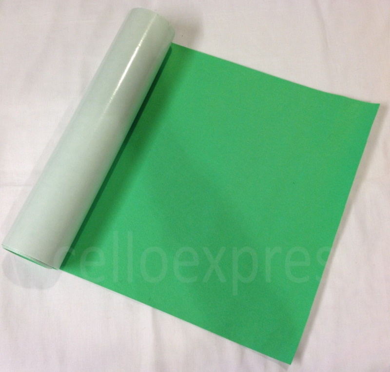 1/2m Super Bright Green - Self Adhesive Felt Rolls - 50cm x 45cm