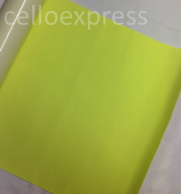 1/2m Super Bright Yellow - Self Adhesive Felt Rolls - 50cm x 45cm