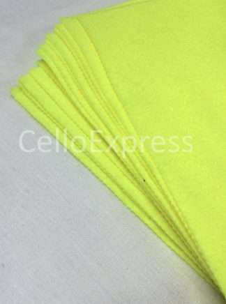 5 Sheets - Superbright Yellow - Self Adhesive - Craft Felt 9" Squares